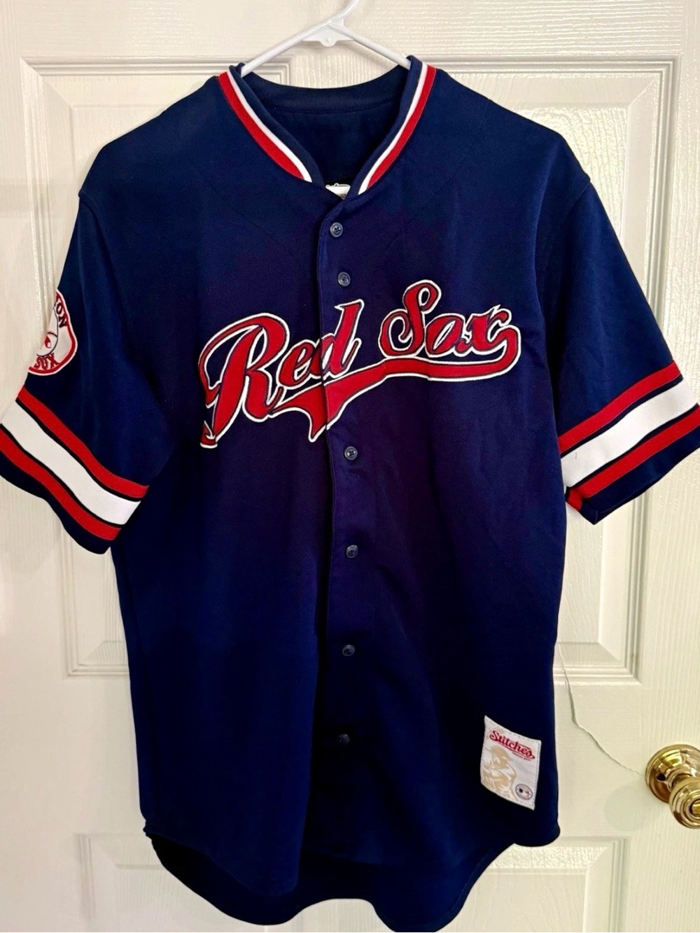 Boston Red Sox Stitches Athletic Gear baseball jersey, men’s size medium.